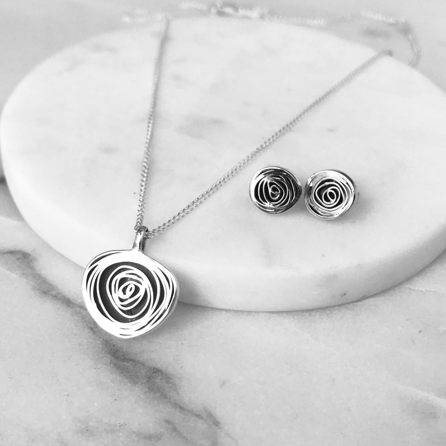 Silver Spiral Pendant