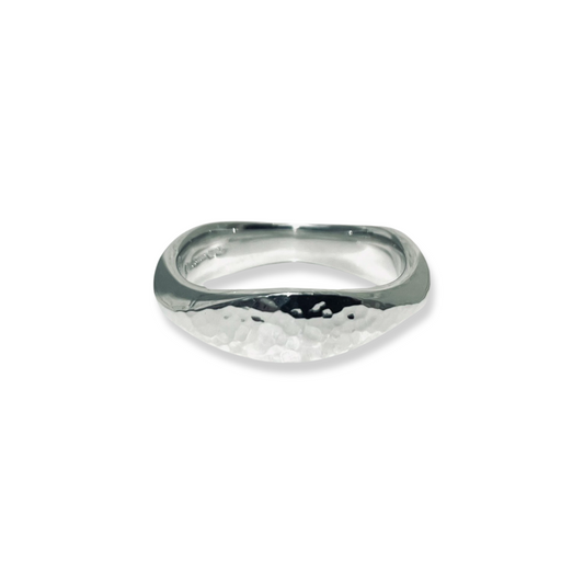 Silver Wide Flow ring