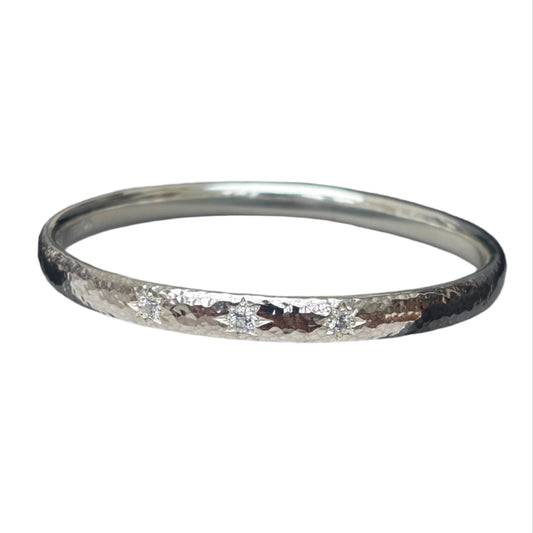 Hammered Starry bangle