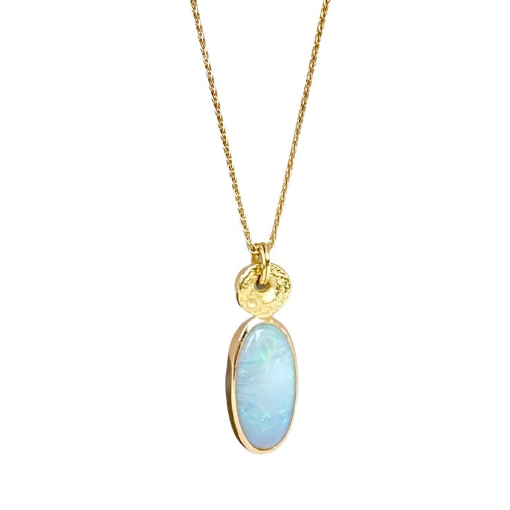 9ct gold Opal Moonrock pendant