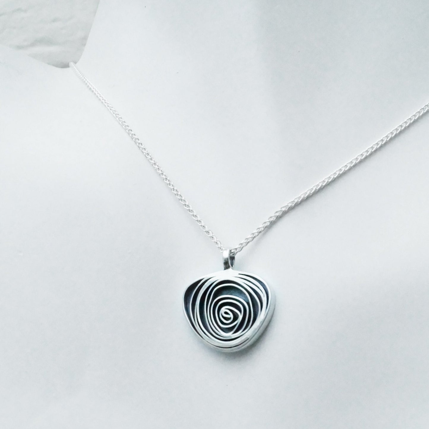 Silver Spiral Pendant